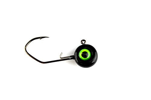 Jenko Fishing Slasher Crappie Jig Head, Black, 1/32 oz