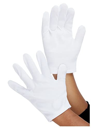 Smiffys White Child Gloves, Standard