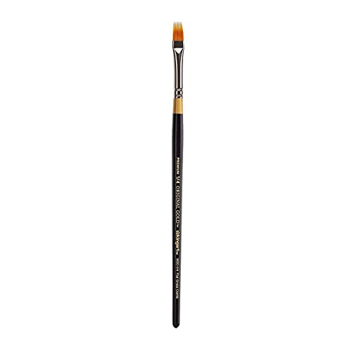 KingArt Original Gold 9120 Series , Premium Artist Brush, Golden TAKLON Flat RAKE-Size: 1/4