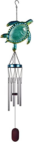 Sunset Vista Designs 93831 Solar Wind Chime (Turtle, 38-inch Height)