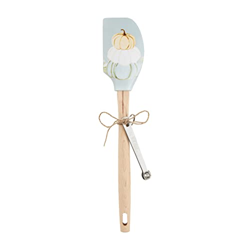 Mud Pie Thanksgiving Set, spatula 12 1/2" | spoons 4 1/4", Gather Stacked Pumpkin