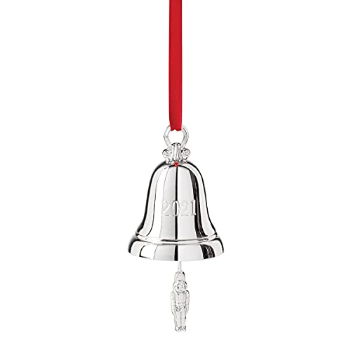 Lenox 2021 Silver Bell Ornament, 0.40, Metallic