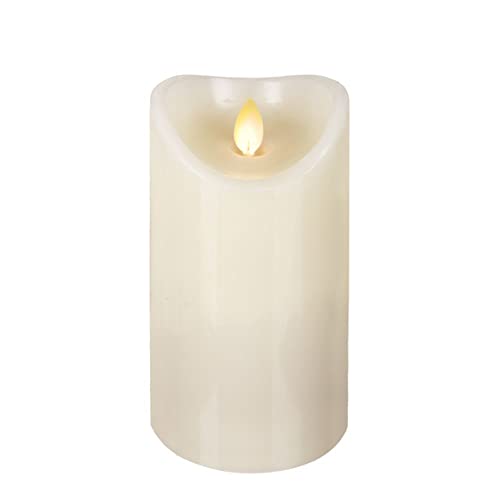 Ganz Ivory LED Wax Pillar Candle (LLWP1001)