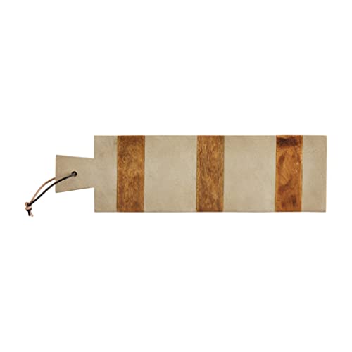 Mud Pie Rectangle Sandstone Wood Board, Rectangle 21" X 6"