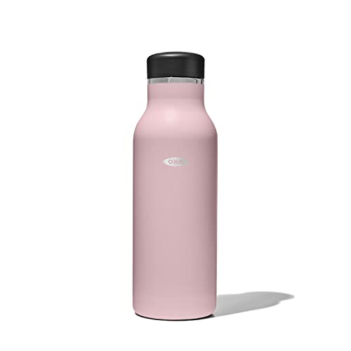 OXO Insulated Water Bottle, 16 oz, Rose Quartz