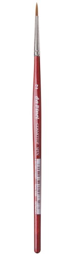 Gregory Daniels Fine Arts da Vinci Watercolor Series 5580 Size 2 Round - CosmoTop Spin Multi-Diameter Synthetic - Holds More Water Than Any Other Synthetic - Made in Germany