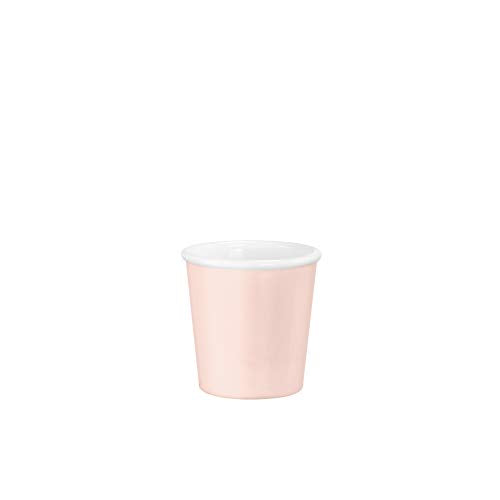 Bormioli Rocco 400898MTX121313 Caffeino Cup, Opal Glass (No Handle), Set of 12, 3.25 oz, Pink