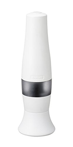 Kyocera Advanced Salt & pepper Mill, Fast and Quiet, Battery Operated, Adjustable Coarseness, Ceramic Burr Grinder, One Size, White