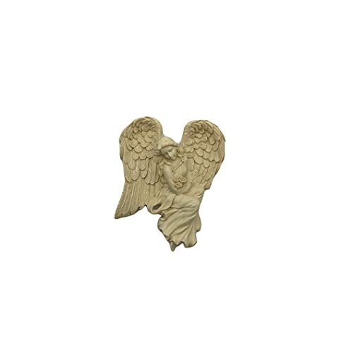 Comfy Hour Faith and Hope Collection Praying Corner Angel Figurine, Courage Right, Beige, Home Decoration, Polyresin