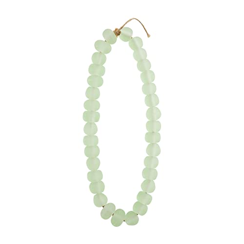 Mud Pie Sea Green Glass Decor Beads, 12 inch, Glass