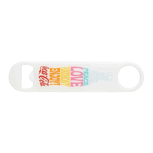 Tablecraft 11126 Coca-Cola Unity Collection Peace Love Harmony Bottle Opener, Steel (Coated)