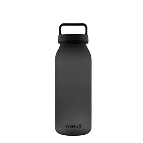 WEMUG Minimalist Water Bottle with Handle, Small 620 ml, BPA-Free Tritan Plastic, Compatible with WEMUG Filter (Optional, filter not included)