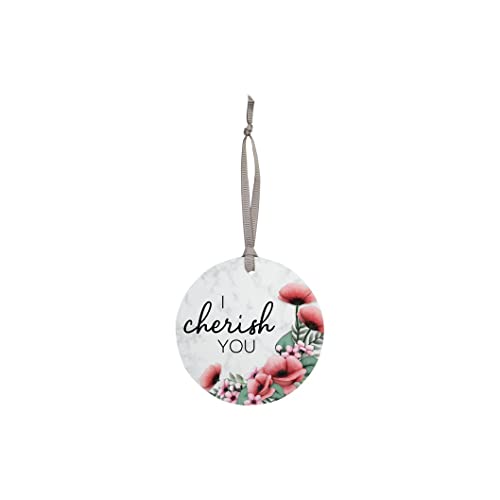 Carson Home Wood Ornament, 3.5-inch Diameter (Cherish You)