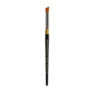 KINGART Original 9850 Series, Golden Taklon Deerfoot Stippler, Size 3/8, Black/Gold