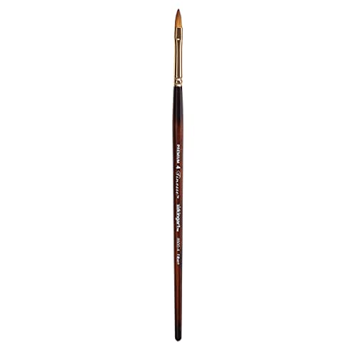 KINGART Finesse 8500 Filbert Series Kolinsky Sable Synthetic Blend Premium Watercolor Artist Brushes (8)