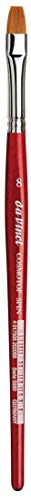 Gregory Daniels Fine Arts da Vinci Watercolor Series 5880 CosmoTop Spin Paint Brush, Flat Synthetic with Red Handle, Size 8 (5880-08)