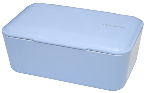 Bento Bite Box from TAKENAKA Japan, Made of Recycled Plastic Bottles for Eco, Sustainable Lunch Box from Japan (Periwinkle Blue)