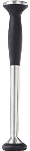 OXO SteeL Muddler with Non-Scratch Nylon Head and Soft Non-Slip Grip, Silver, 9-Inch (3104900)