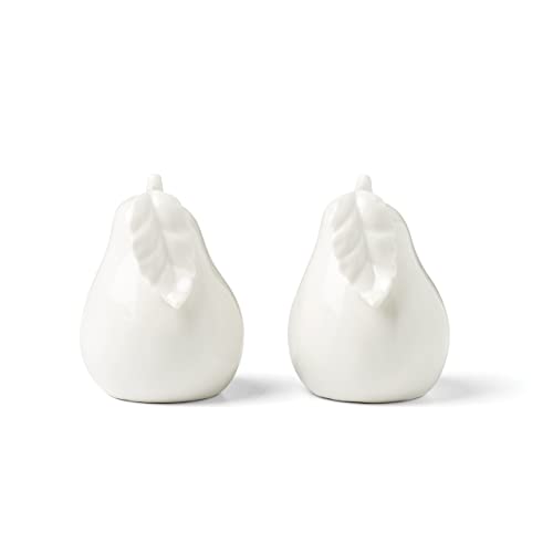 Lenox Tabletop Gifts Salt & Pepper, Pear, 0.66, White