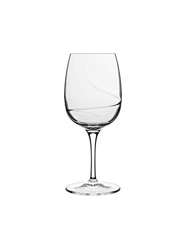 Luigi Bormioli Rocco Aero 11 oz White Wine Glasses, Set of 6, Clear