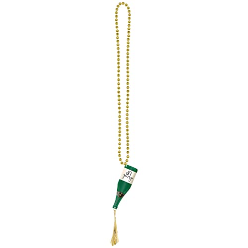Amscan Champagne Bottle Necklace - 23" | Multicolor | 1 Pc.