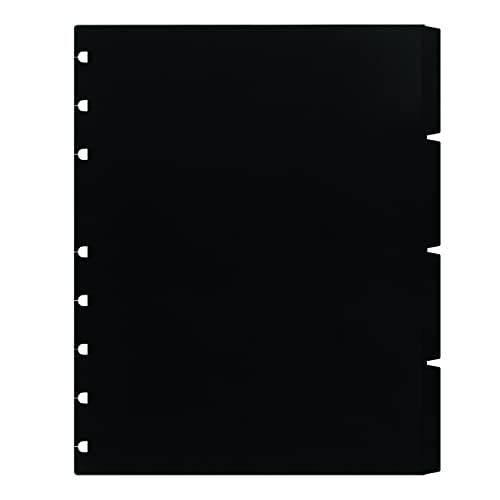 Rediform Blueline MiracleBind Notebook Accessory, Indexes, Black Poly (AFA9050T)