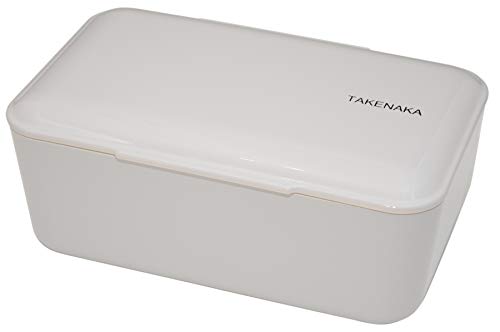 Bento Bite Box from TAKENAKA Japan, Made of Recycled Plastic Bottles for Eco, Sustainable Lunch Box(Gray Champignon)