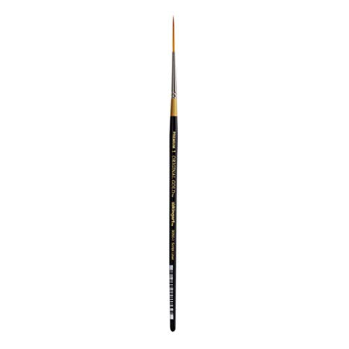 KingArt Original Gold 9050 Series , Premium Artist Brush, Golden TAKLON Script Liner-Size: 1, 1