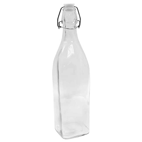 Tablecraft Prima Resealable Glass Bottle, 33 ounce