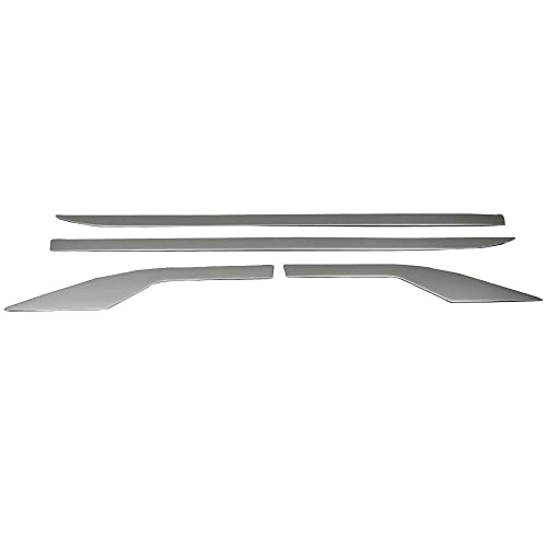 OMAC USA Auto Exterior Accessories Stainless Steel Chrome Side Door Streamer Trim Cover | Body Side Protector Molding 4 pcs. Fits Toyota C-HR 2018-2022