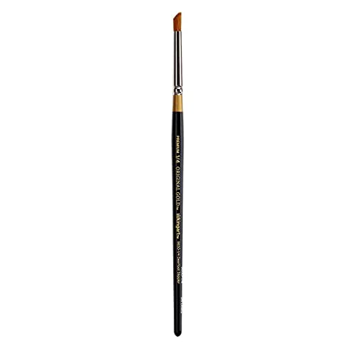 KINGART Original 9850 Series, Golden Taklon Deerfoot Stippler, Size 1/4, Black/Gold