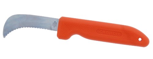 Zenport K102 Harvest Utility Knife, Landscape and Sod, 3-Inch Stainless Steel Serrated Blade