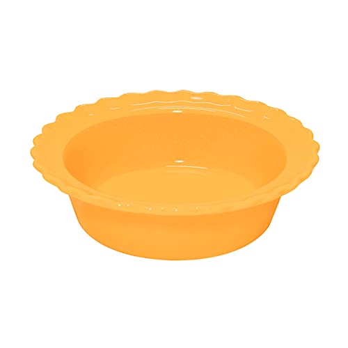 Chantal Classic 5 inch Ceramic Mini Pie Dish, 1.5 Cup, Marigold, (93-PD13 MY)