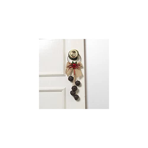 Gerson 2372370 Rustic Jingle Bell and Liberty Bell Door Knob Hanger, 12.5-inch Height