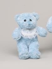 Unipak Stuffed Blue Bib Baby 8 Inch Teddy Bear