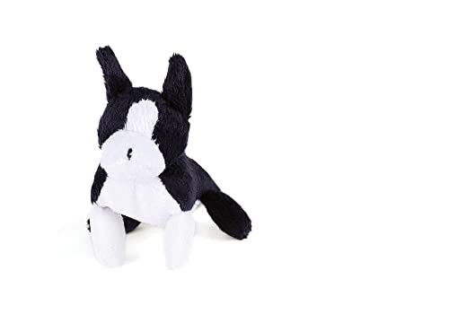 CocoTherapy Oscar Newman Boston Terrier Pipsqueak Toy, 5-inch Length, Black and White