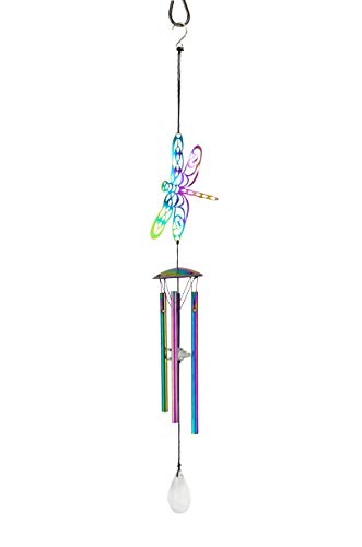 Red Carpet Studios 10372 Iridescent Wind Chime, Dragonfly