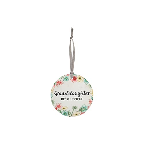 Carson Home Wood Ornament, 3.5-inch Diameter (Granddaughter)