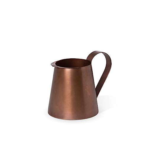 Park Hill Collection Copper Short Pitcher, 9.5-inch Length, Stainless Steel, For Everyday Use, Home, Kitchen, Party, Wedding, Birthday Use