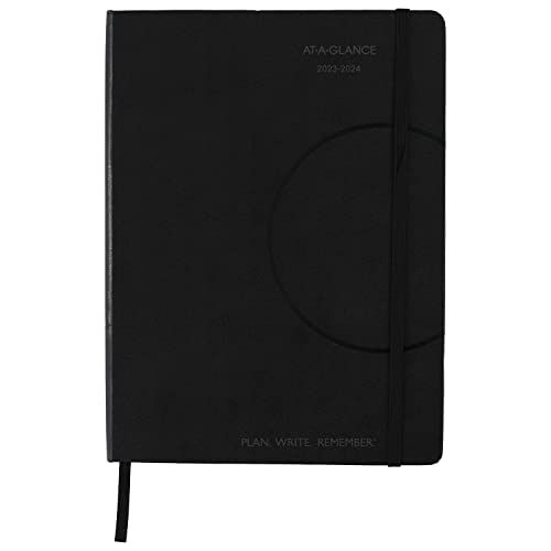 ACCO (School) AT-A-GLANCE 2023-2024 Planner, Weekly & Monthly Academic Appointment Book, 7-1/2" x 10", Medium, Plan.Write.Remember., Black (70795705)