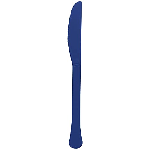 Amscan True Navy Premium Plastic Knives- 50 pcs.