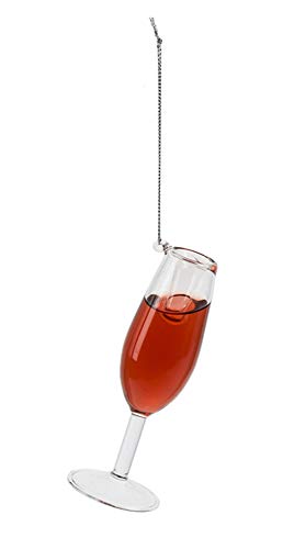 Ganz Prosec Ho Ho Ho Wine Glass Hanging Ornament