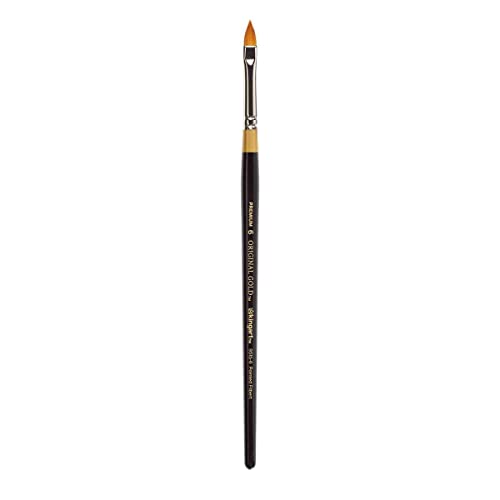 KINGART Original Gold 9515 Series, Golden Taklon Pointed Filbert (6)