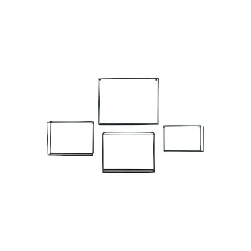 Kalalou Set of 4 Wall Shelves - Black