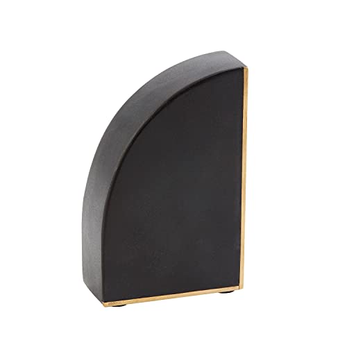 Mud Pie Marble Book Ends,5 1/2" x 3 1/2",Black