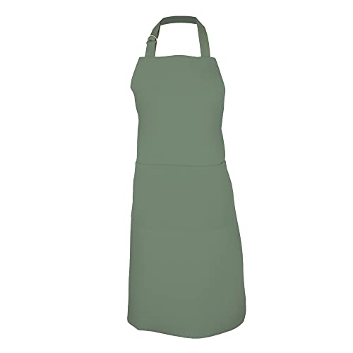 M√úkitchen M√úapron is 100% Cotton | Stylish Cooking Apron with Pockets for Women and Men | Machine Washable and Durable | Adjustable Neck and Extra-Long Waist Ties | Hedge