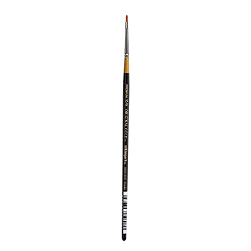 KingArt Original Gold 9300 Series , Premium Artist Brush, Golden TAKLON Shader-Size: 10/0