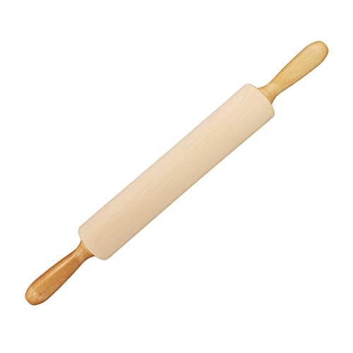 Frieling Crafted in the USA Maple Rolling Pin Classic Rolling Pin with Handles, 2.4-inch by 12-inch Barrel