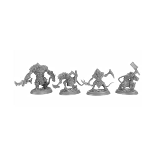 Reaper Miniatures Bones Black: Wererats (4)