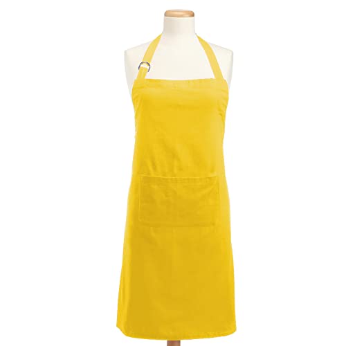 DII Design Everyday Basic Kitchen Collection, Chef Apron, Yellow